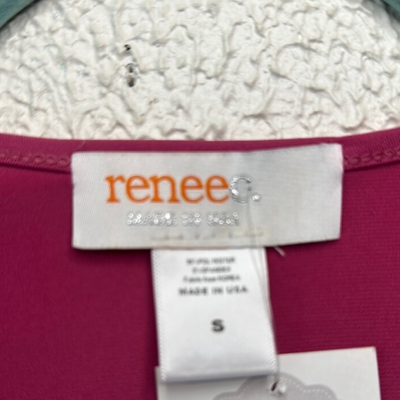 Renee C. Pink Fitted Crop Blouse - Picture 2 of 11